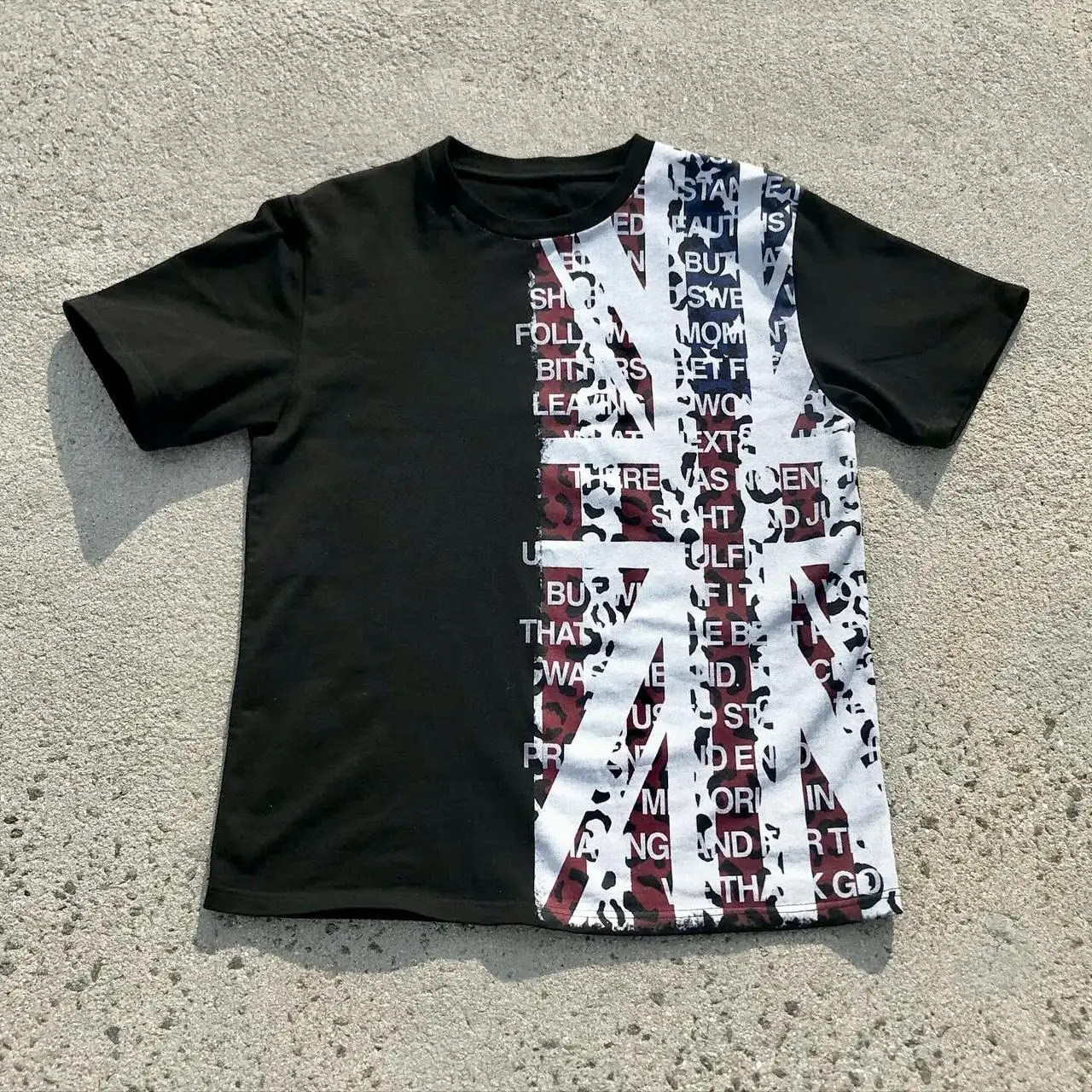 American Britain Vintage Grafik-T-Shirts, übergroße Gothic-Casual-Harajuku-Streetwear-Shirts für Männer, Y2K-Tops, Gothic-Männerkleidung