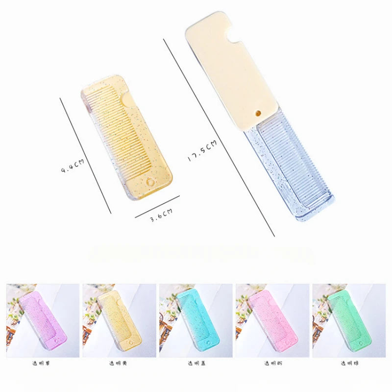 Mini Kids Hair Combs Ins Simplicity Solid Color Massage Hair Comb for Mother& Children Small Portable Travel Hair Bruhs Care