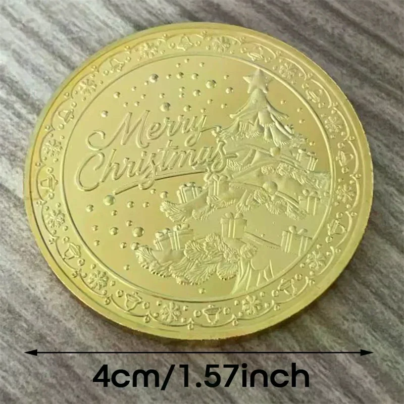 Souvenir Coin Merry Christmas Commemorative Coins Collection Metal Crafts