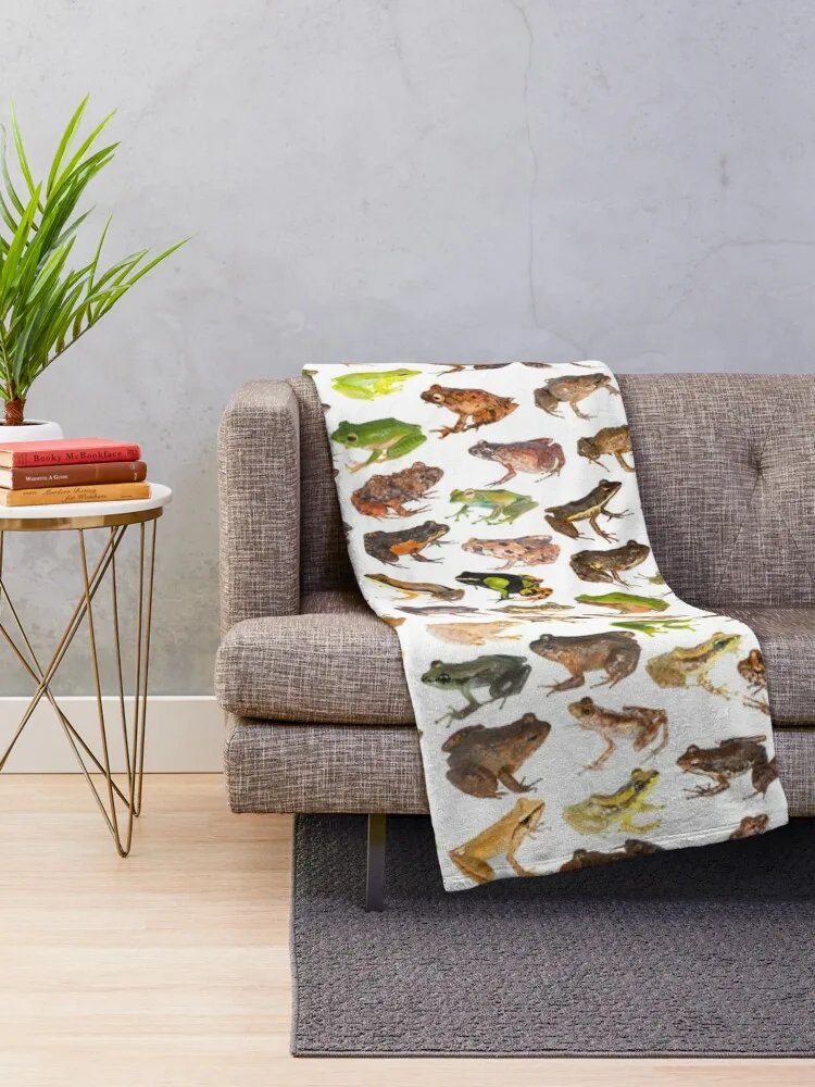 101 Frogs of Madagascar, First Edition Throw Blanket Fluffy Shaggy Luxury Throw blankets ands Blankets