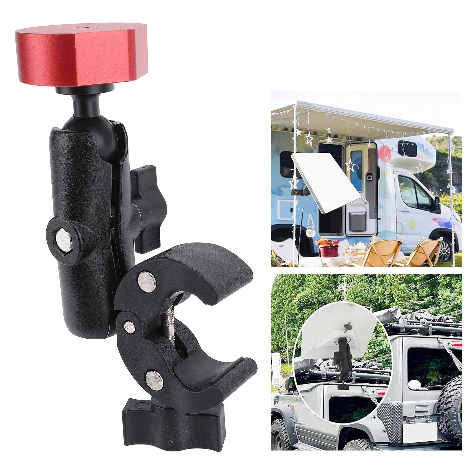 Mount for  Rv Ladder Mount for  ABS Aluminum Alloy Multifunction Adjustable Clamp Mount for Pole RV Trailer Yacht
