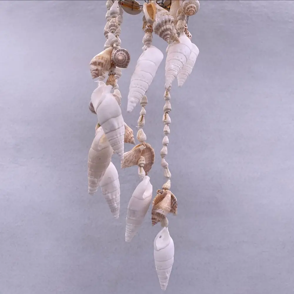 محارة قذيفة الرياح الدقات الحرف هدية رائعة الأبيض الرياح جرس قلادة هدايا عيد ميلاد ساحة معلقة ديكور معلقة حلية