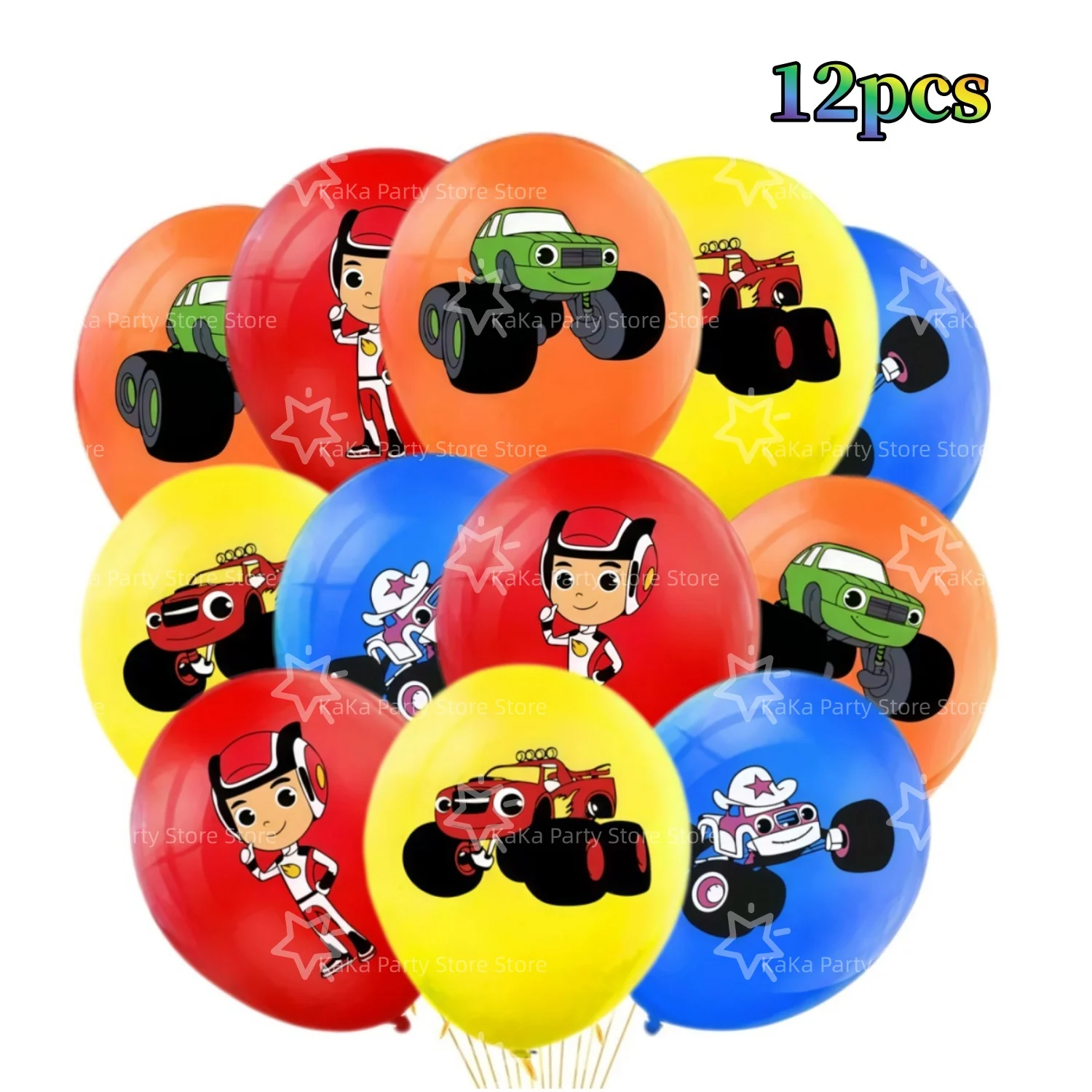 Blaze Monster Ballons Maschinen Rennwagen Geburtstagsparty Dekoration Tischware Tischdecke Teller Becher Servietten Tasche Rennparty Zubehör