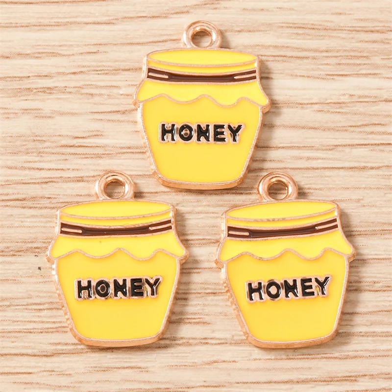 10 Stück Mix Cartoon Tier Biene Charms Emaille Honigbiene Blume Charms Anhänger für Schmuckherstellung Halsketten Ohrringe DIY Handwerk Geschenk – Detail 7