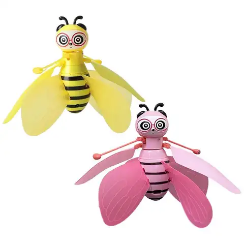 Mini Drone Induction By Hand Bee UFO Toys For Kids Bee Drones Gifts RC Helicopter Quadrocopter Drone Induction Fairy Flying Ball
