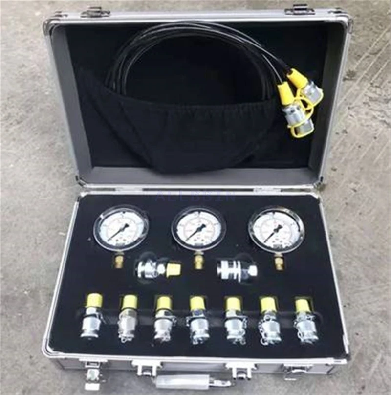 Excavator hydraulic gauge pressure box pilot pump combination instrument hydraulic oil pressure gauge excavator accessories