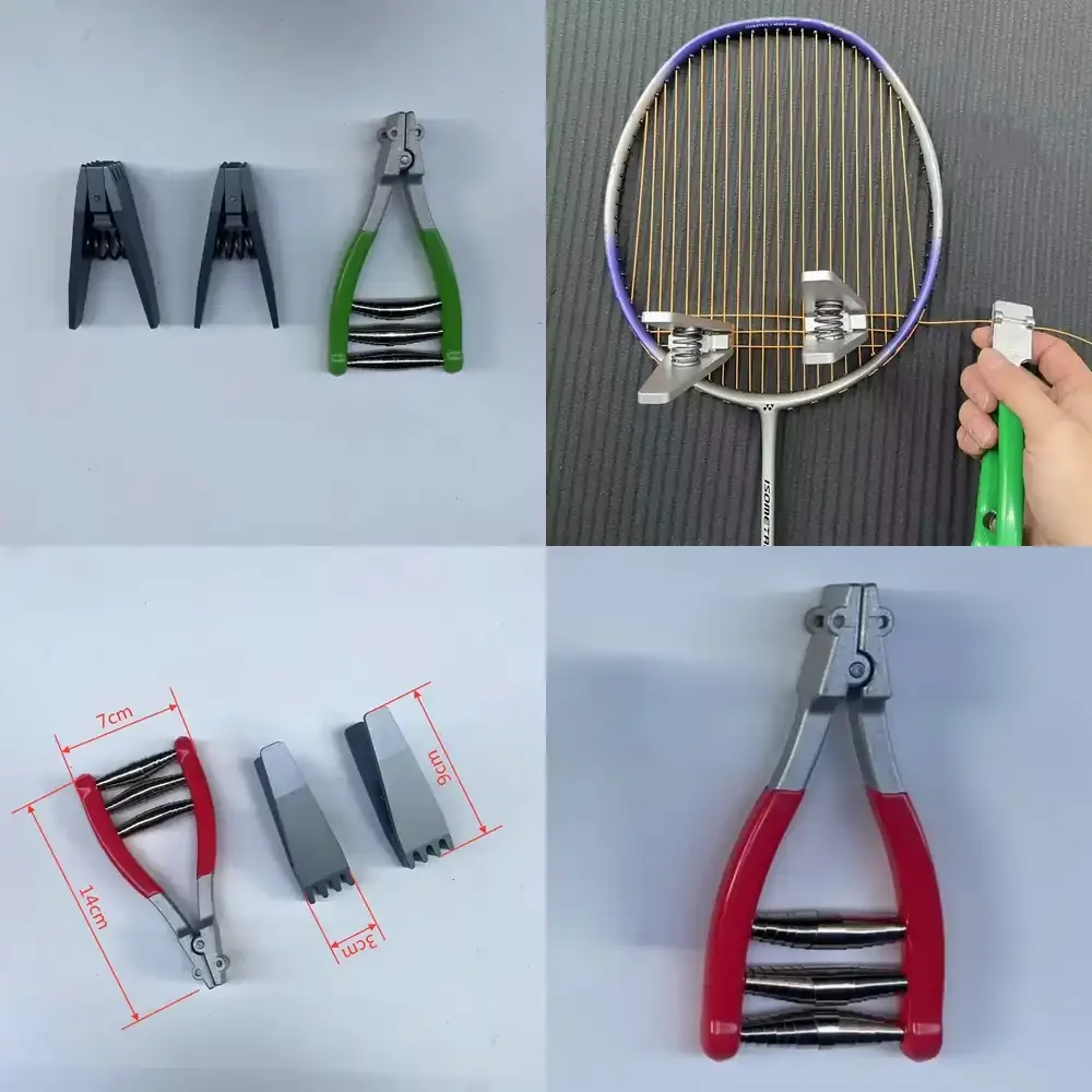 WAP01  Professional Badminton Racket String Set Small Durable Racket Starting Clip Alloy Rackets Repair Tool Portable Racquet