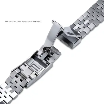 適用於勞力士潛水者型、格林尼治型、遊艇名仕型、迪通拿型男士腕錶的20毫米/21毫米 Jubilee 904 錶帶,奢華錶鍊,改裝配件,替換錶帶 10 最佳銷售 水力征服 - №2