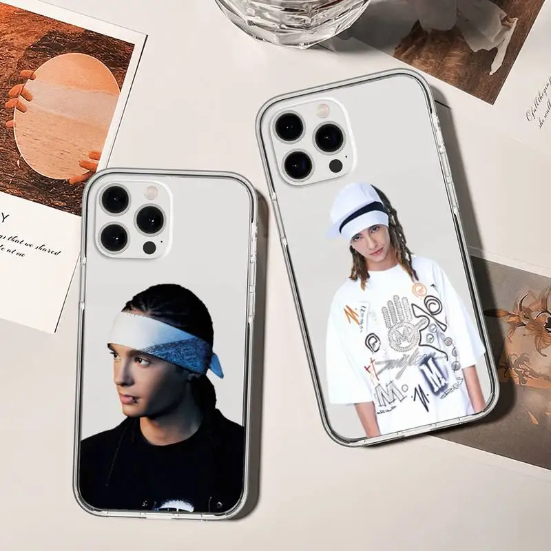 Band Tokio Hotel Bill Kaulitz Phone Case For iPhone 11 12 Mini 13 14 Pro XS Max X 8 7 6s Plus 5 SE XR Transparent Shell