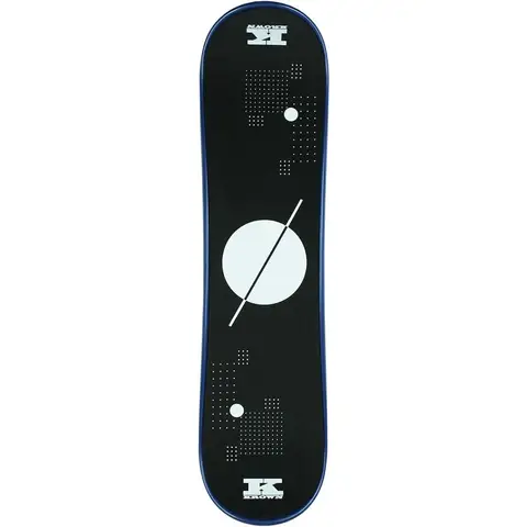 Snowskate Plastic Polymer Skateboard Style Dual Kick Snowboard with Foam Grip Many Graphics  9" x 35"
