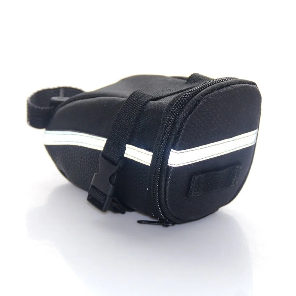 Adjustable Straps Bike Saddle Bag with Reflective Sign Lightweight Bike Bag Under Seat Large Capacity Portable Saddle Bag