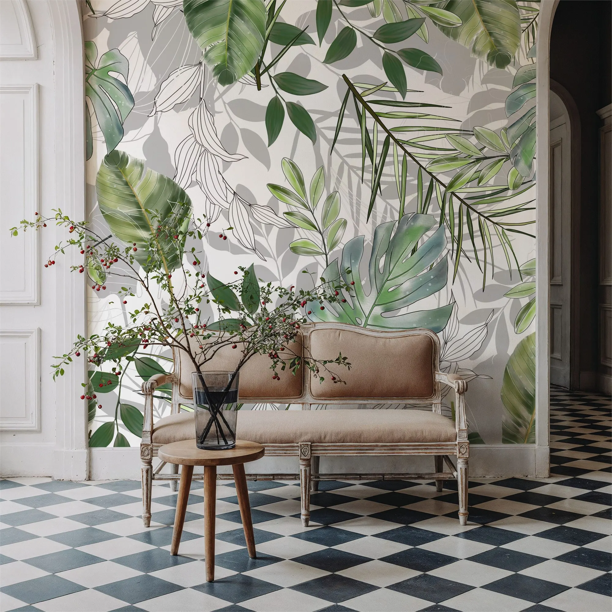 Fall Winds Ahead Custom Wallpaper Wall Mural for Living Room