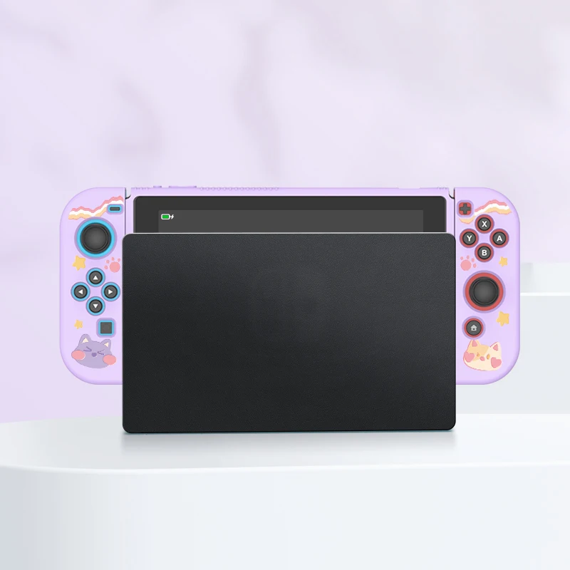 Meow Meow Protective Case for Switch Oled, Soft TPU Slim Cover for Nintendo Switch Console,NS Game Accessorie