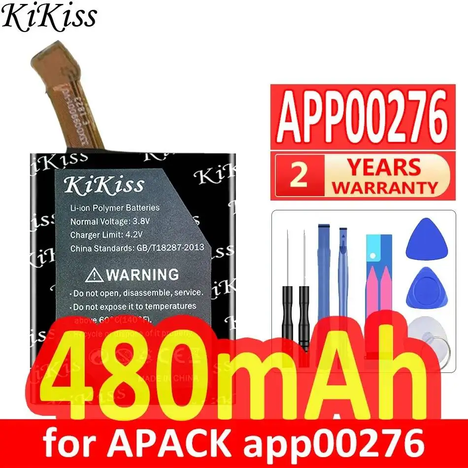 

Неизвестный тип аккумулятора, высокоэффективный, 480 мАч, APP00276, с кабелем, премиум-замена для Apack app00276