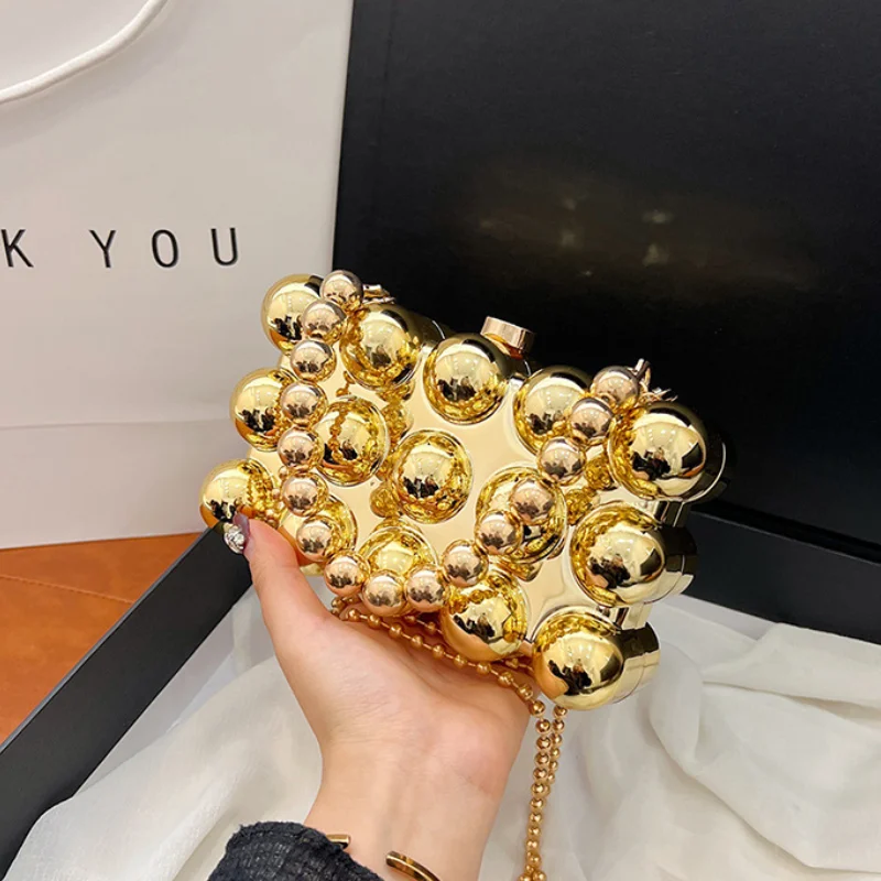 Mini Small Square Bags for Women 2024 Trend Fashion Evening Handbag Woman Chain Hard Cute Acrylic Female Shoulder Crossbody Bag