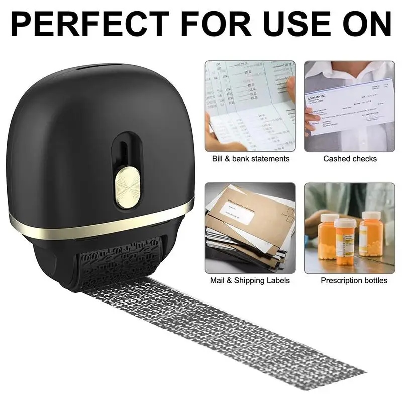 1pcs Theft Protection Roller Stamp Anti-Theft Protection ID Smear Privacy Confidential Data Identity Address Theft Protect