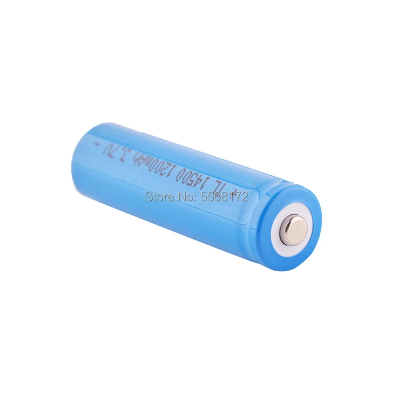 High Capacitance 14500 Battery 3.7V 1200mAh Rechargeable li-ion Battery for Led Flashlight Battery