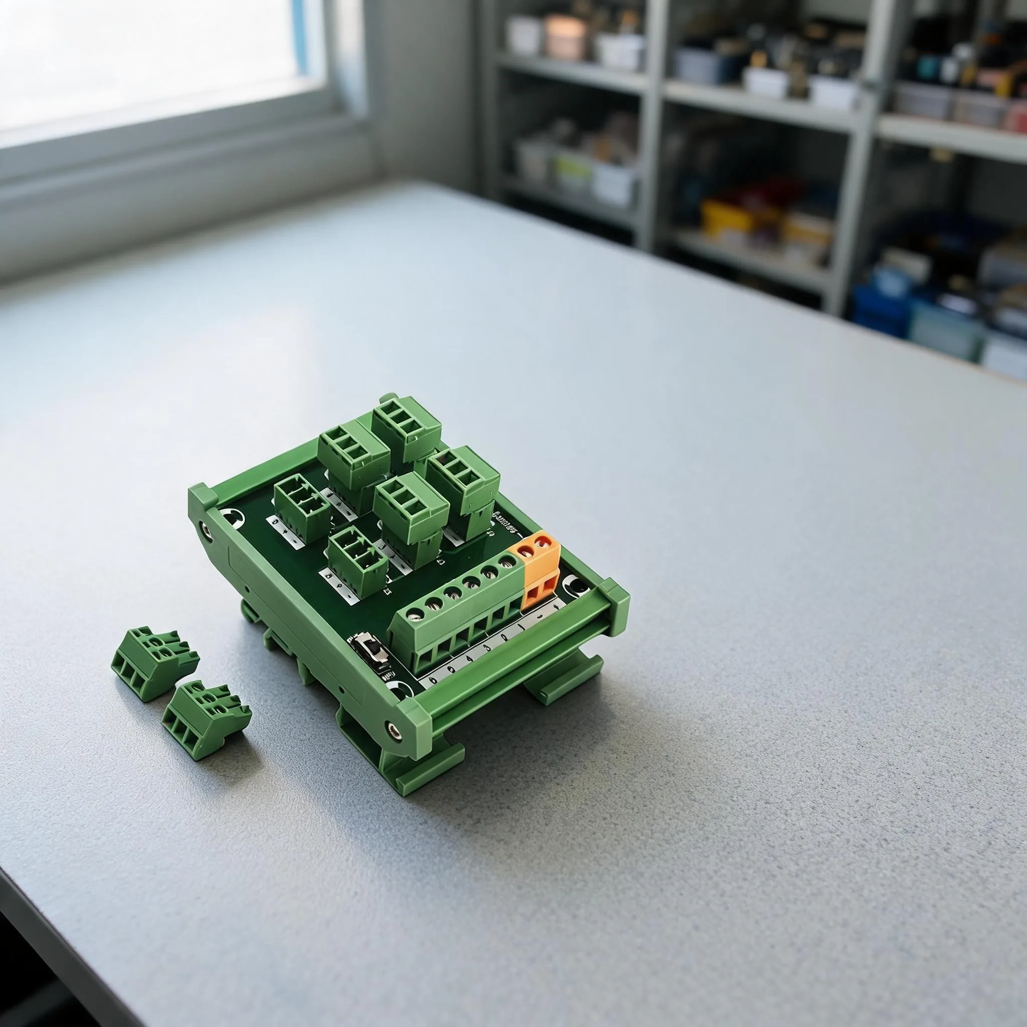 Industrial-grade 3-wire 6-channel terminal block KP-6L-Gther-C for proximity sensors with plug-in terminals and copper contacts