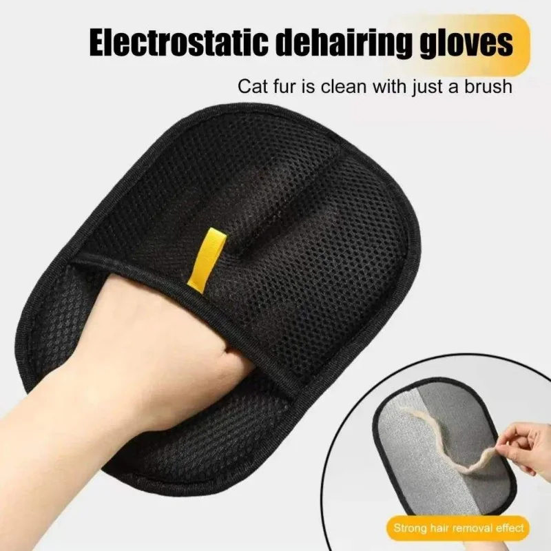 Pet Grooming Gloves for Dogs And Cats Hair Remover Brush Kitten Cleaning Glove Sofa Carpet Clothes Pet Hair Removal Pet Supplies