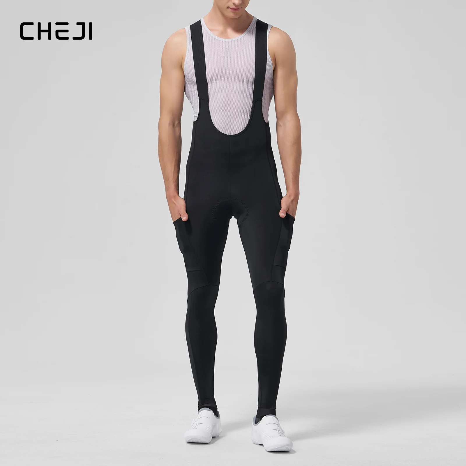 

Cheji Men's High Quality Bib Tight Cycling Pants - Compression Fit for Comfort And Performance
