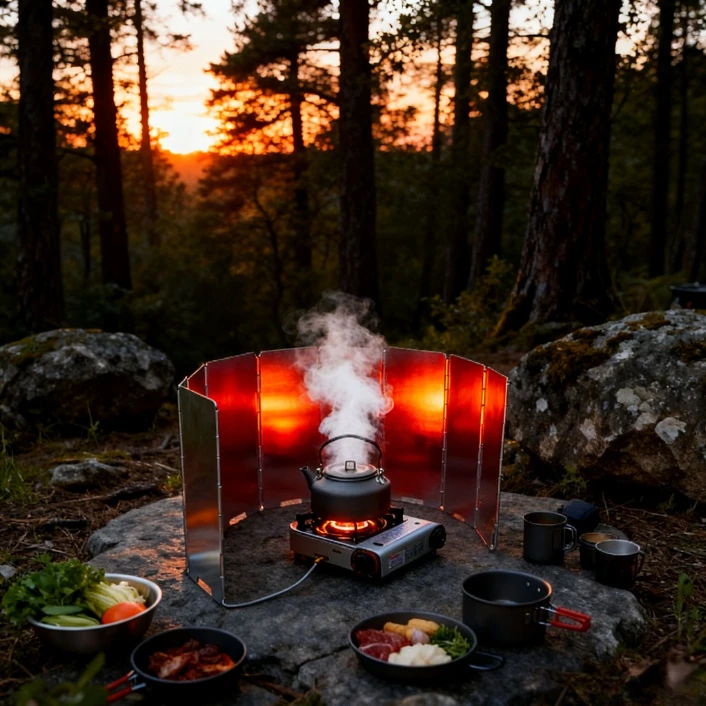 10 قطعة/مجموعة موقد مصدات الرياح مع حقيبة تخزين قابلة للطي سبائك الألومنيوم غطاء مقاوم للرياح التخييم المحمولة معدات التخييم في الهواء الطلق