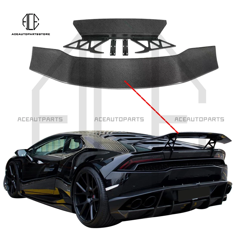 Lp610 DMC Style rear wing carbon fiber rear spoiler trunk spoiler wing high quality For Lamborghini Huracan LP580 EVO 2014-2019