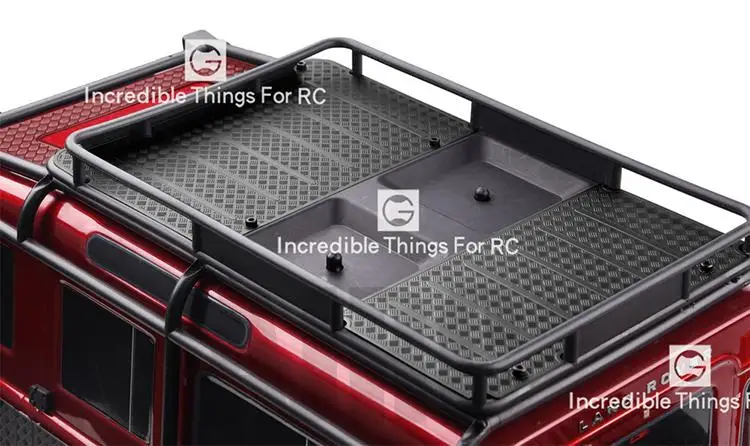 Trx4 المعادن زلق Rc رف أمتعة السيارة الجانب الباب فتحة سقف تقليم الحرس 1/10 Trx-4 المدافع أجزاء