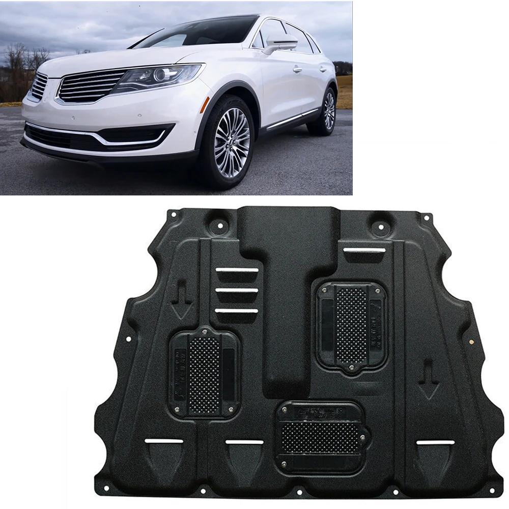 Car Under Engine Guard Board Splash Shield Mud Fender Plate Cover Mudflap Mudguard Flap Auto Part For Lincoln MKX 2016-2018