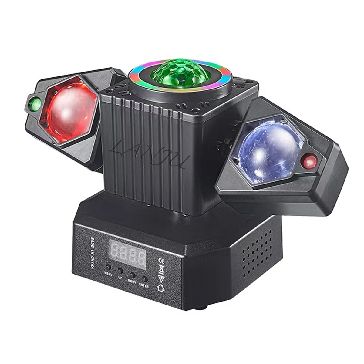 New LED laser Projector dj Disco Party Light RGBW Beam Moving Head Strobe Halo Magic Ball Lamp DMX Contro For Bar Clue Lights