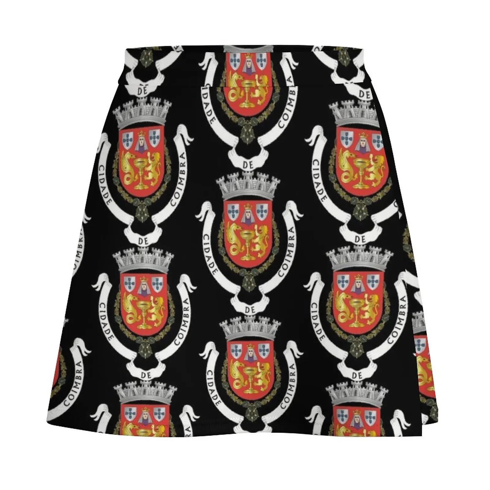 Coat of Arms of Coimbra Mini Skirt novelty in clothes School uniform elegant skirts for women Mini Skirt