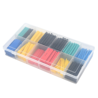 ﻿ 280Pcs  Heat Shrink Tube Kit Thermoresistant Tubing Heat Shrink Wire Wrapping Electrical Connection Cable Insulation Sleeved