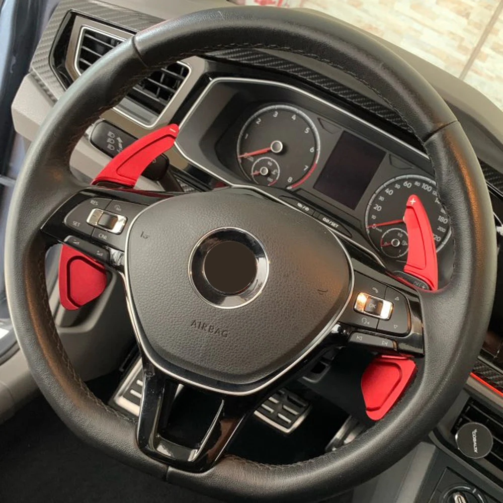 Car Accessories High quality For VW Tiguan Golf 6 MK5 MK6 Jetta GTI R20 R36 Steering Wheel Paddle Extension Shift Cover