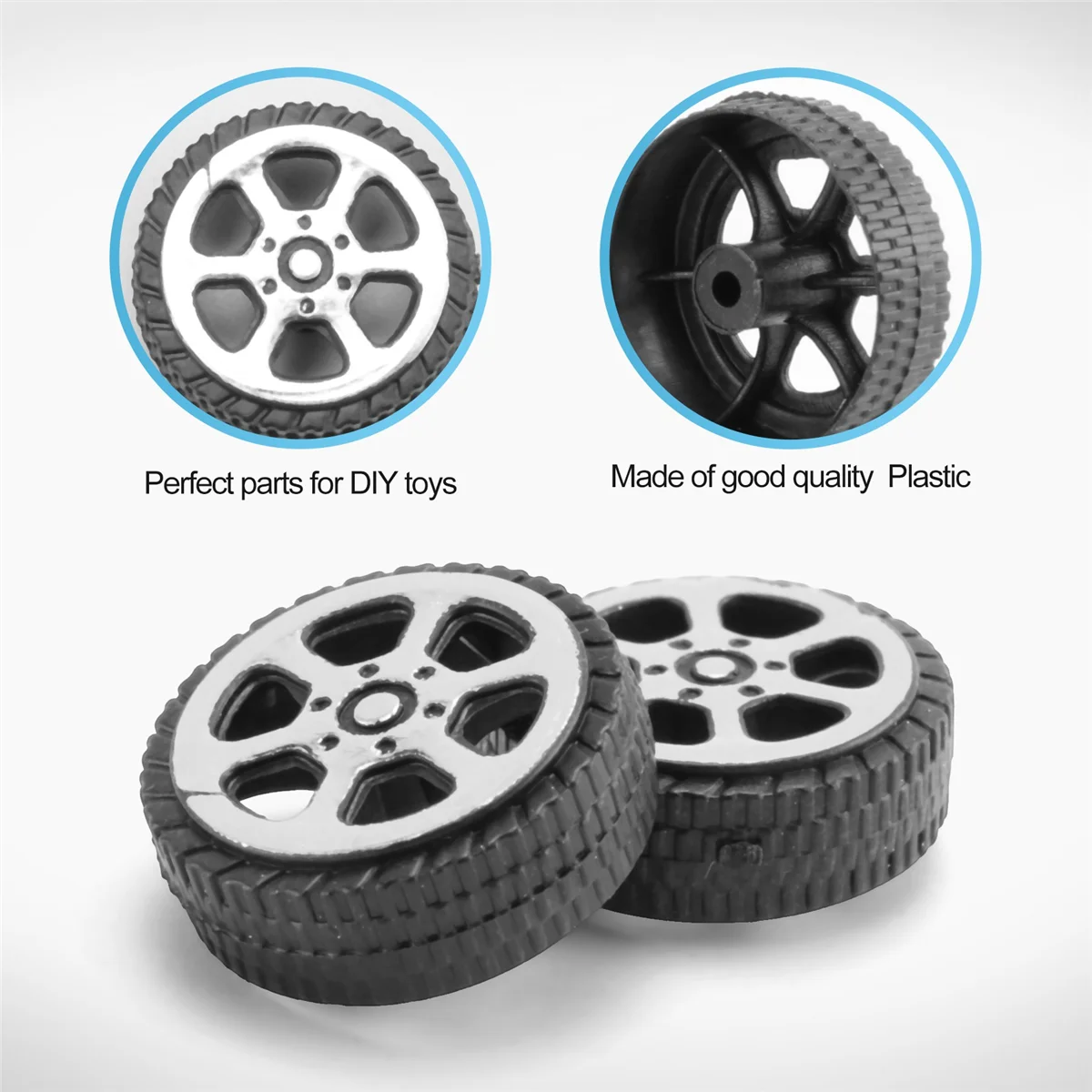 

Многоцелевой пластиковый рулон диаметром 2 мм, вал, модель автомобиля, грузовика, игрушки, колесо 20 мм x 6 мм, 20 шт.