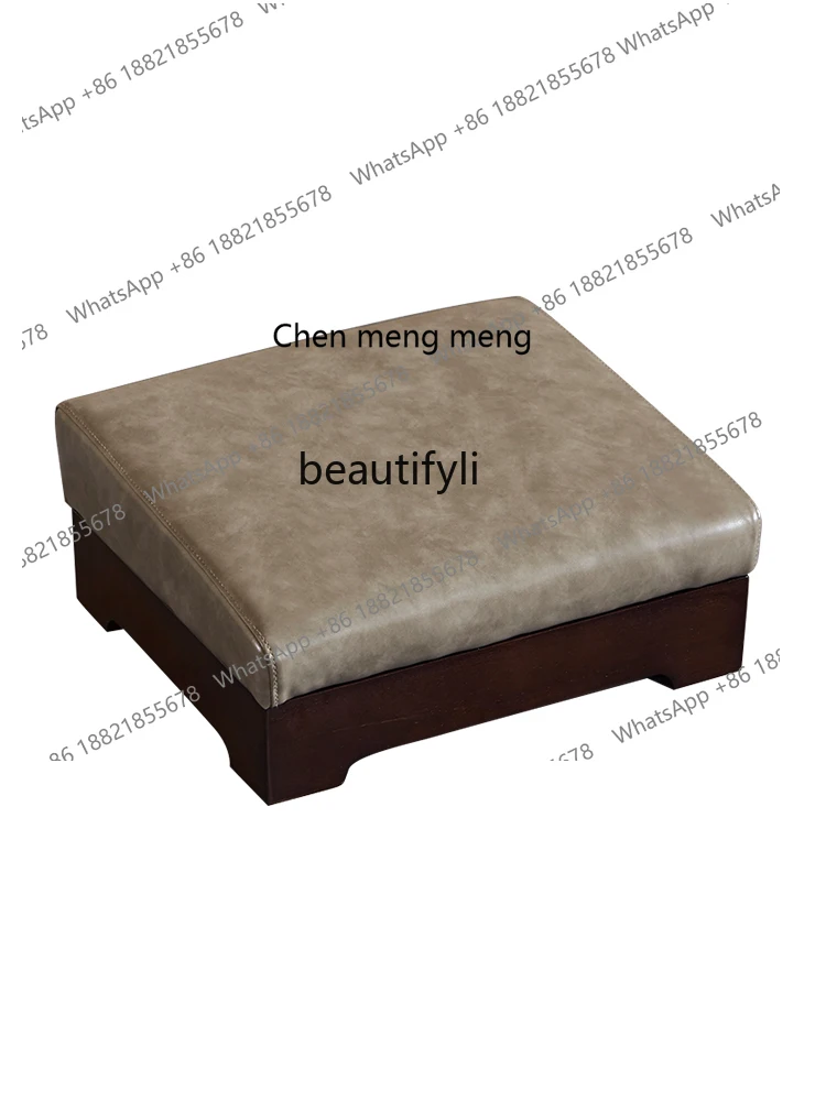 X  Solid wood household worship mat Chinese modern simple futon cushion black walnut kneeling mat
