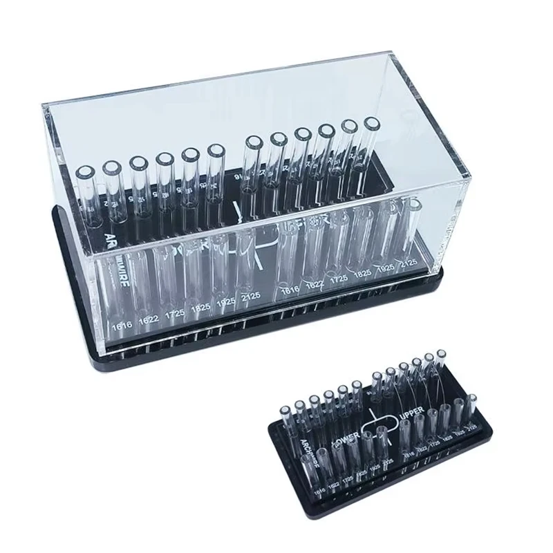 20X11X9Cm Dental Orthodontic Round Archwire Box Acrylic Dispenser Placing Box Arch Wires Holder Dentistry Instrument