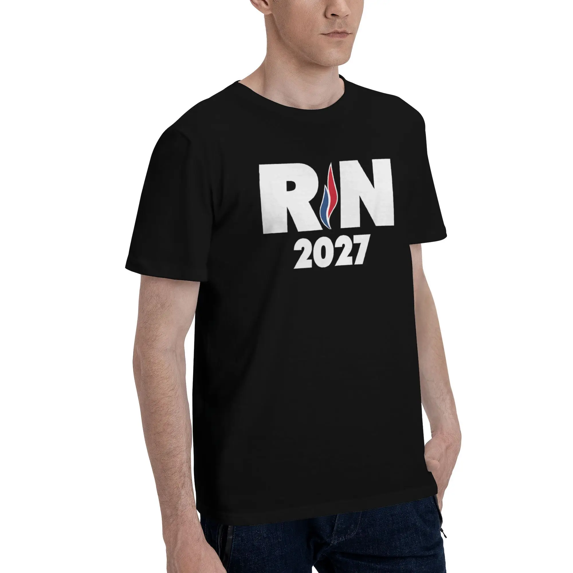 RN 2027 National Gathering T-Shirt Beach National Rassemblement Y2K T Shirts Cotton Tee Shirt For Men Short-Sleeved Casual Tops