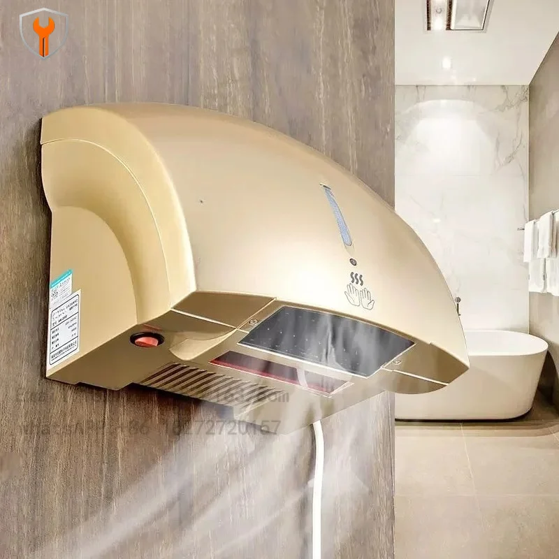 220V Automatic Induction Hand Dryer, Hot Cold Hand Drying Machine for Hotel Restaurant Bathroom