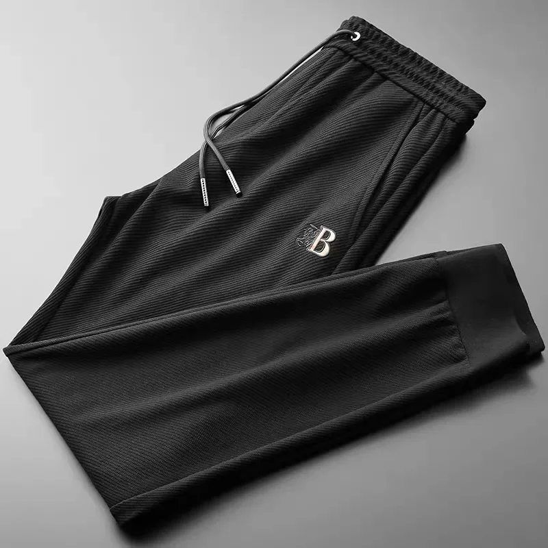 Light Luxury High end Cotton Fashion Casual Pants Men's Spring/Summer New Hot Selling Brand Warhorse Embroidered Sports Pants