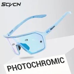 SCVCN Photochromic Cycling Sunglasses MTB Glasses Outdoor Road Bike Cycling UV400 Eyewear Men Women Bicycle Sports Hiking 2024