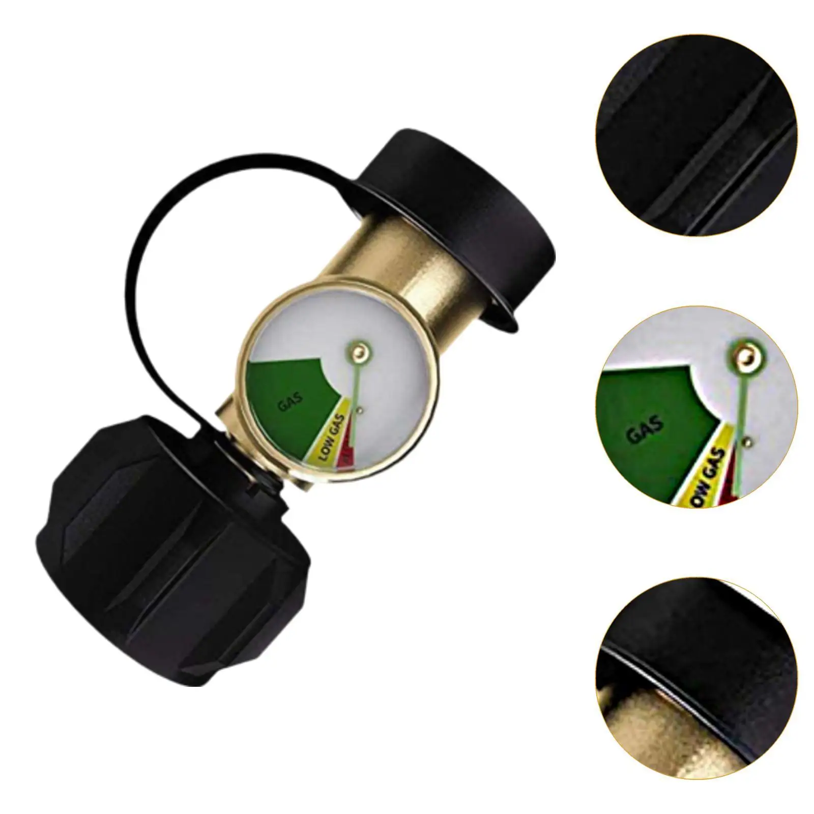Propane Tank Gauge QCC1 Adapter Pressure Detector Brass Material BBQ Heater Accessory for Propane Grill for RV