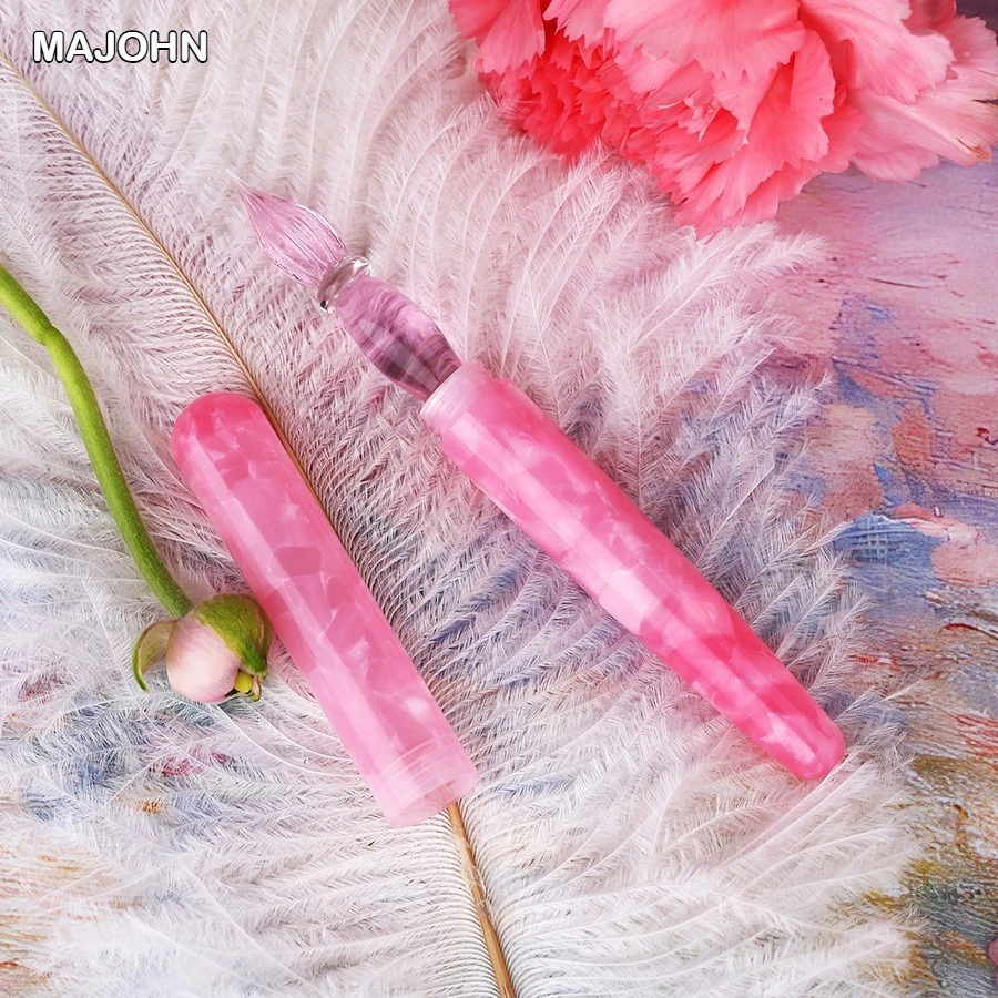 MAJOHN N10 樹脂手作りガラスつけペンインクペン先筆記万年筆ビジネススクール事務用品文具