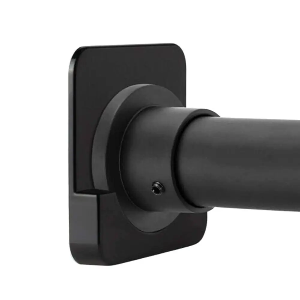 Wall Adhesive Bathroom Screw Fixation Tension Holder Curtain Rod Mount Retainer Shower Curtain Rod Shower Rods Holder