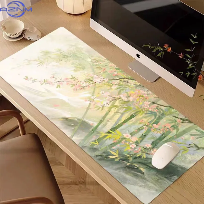 Cartoon Illustration Mouse Pad Oversized Cute Girl Dormitory Computer Table Pad Large Keyboard Pad
