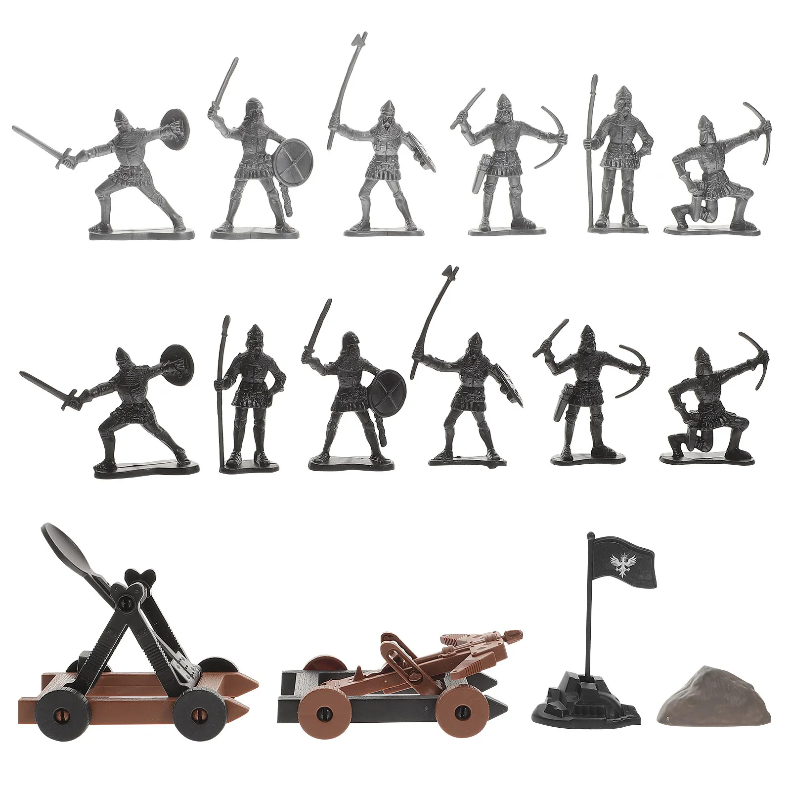 

1Set Simulation Military Soldier Equipment Desktop Decor Compact Retro Style Realistic Military Display for Study Office