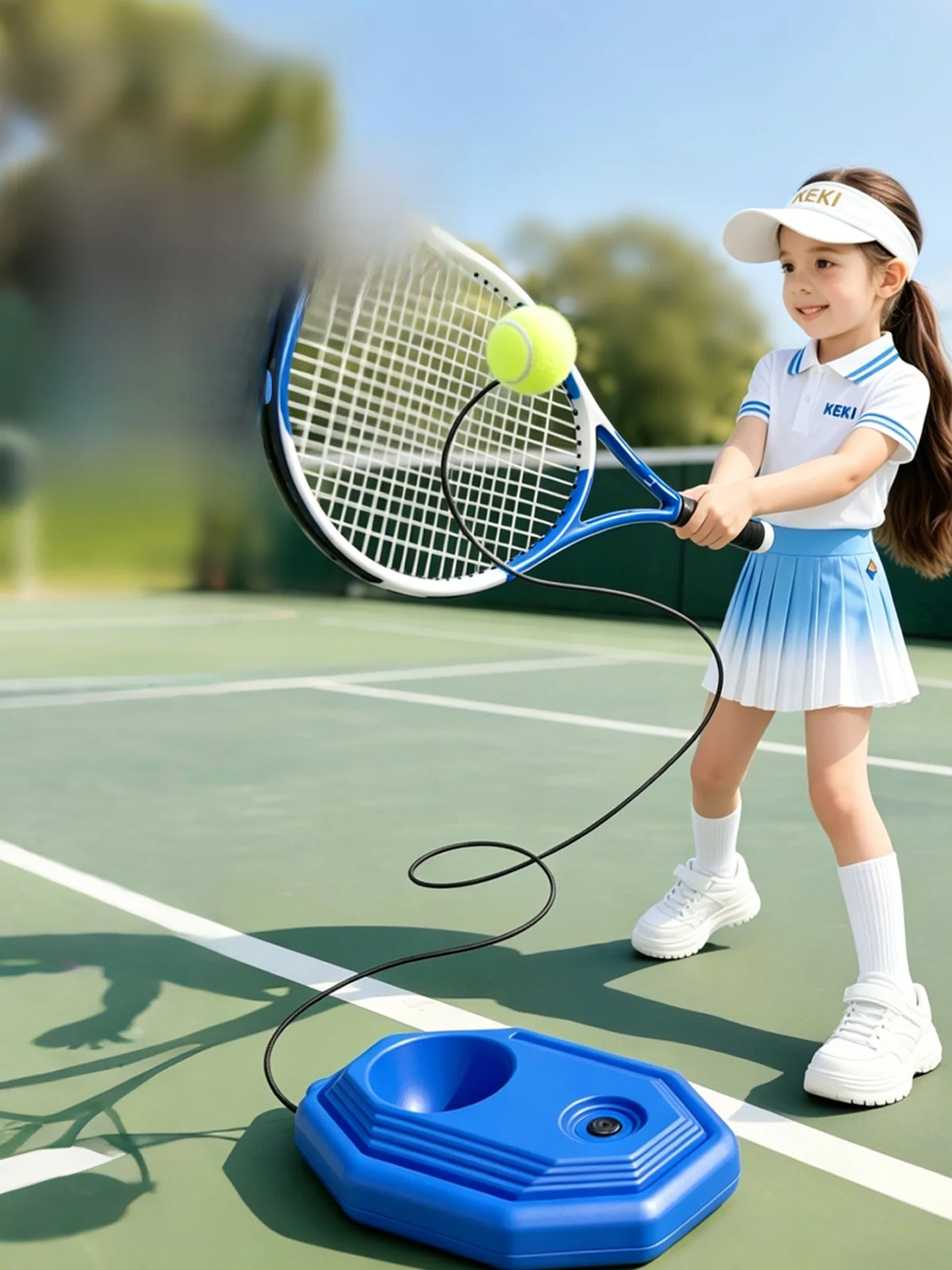 children's-tennis-racket-self-practice-training-device-single-player-with-line-and-rope-automatic-tennis-backhand-trainer