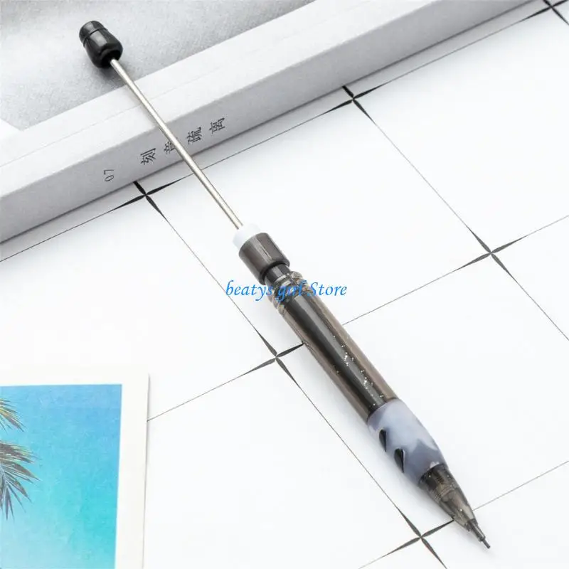 C7AB 6Pcs Beadable Drawing Mechanical Pencils 0.5mm Mechanical Automatic Pencil For Adult Kid Student Writing Drawing
