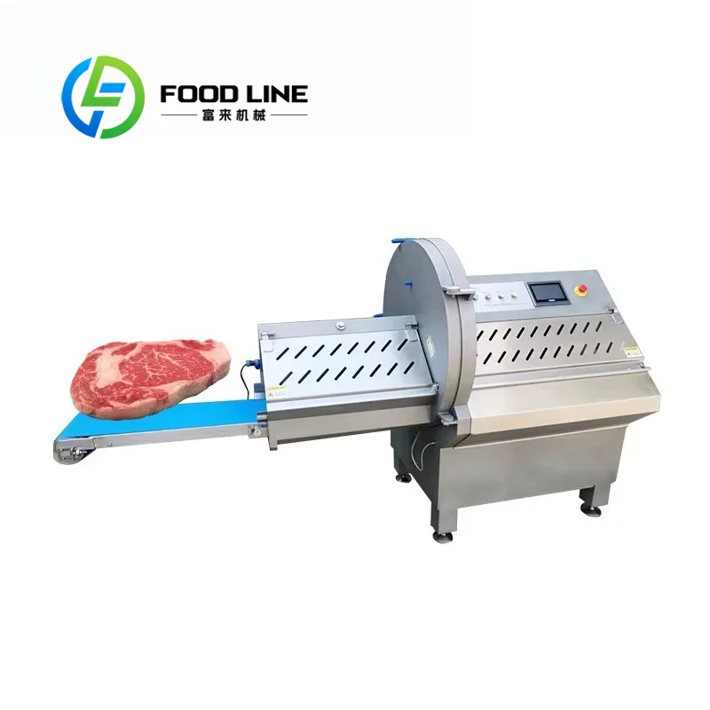 Frozen Meat Slicer Machine Turbo Dual Voltage 110V 220V Option Available System Hotel Kitchen Meat Slicing OEM ODM Service