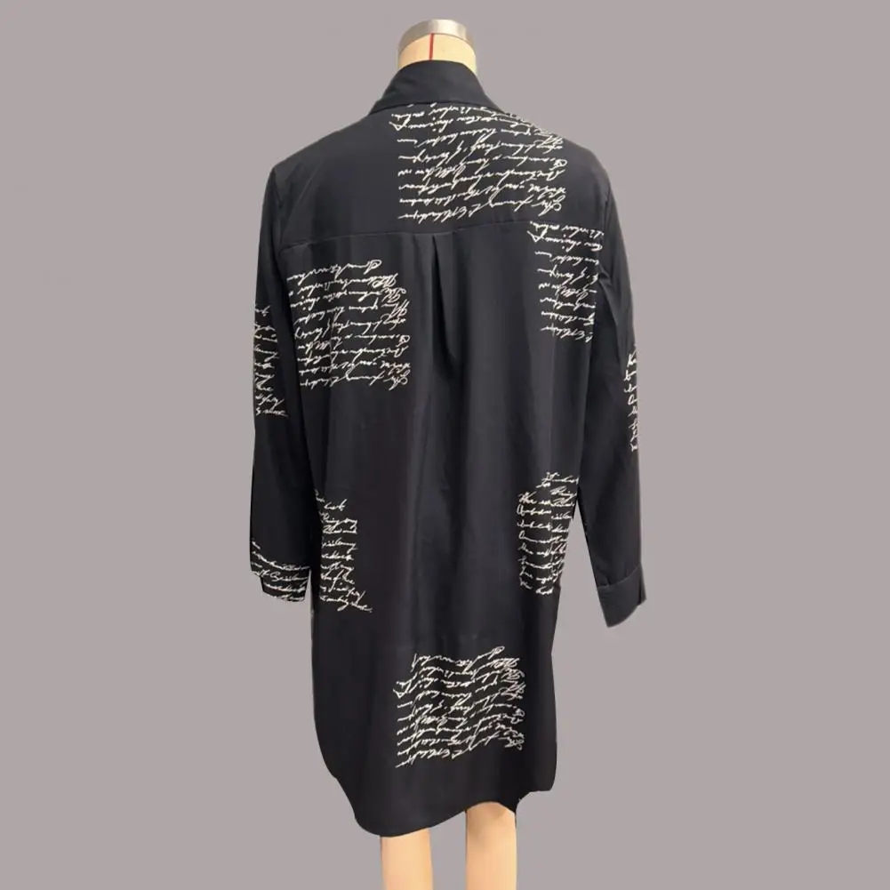 

Женская рубашка с длинным рукавом, Женская весенне-летняя рубашка, стильная Женская Весенняя рубашка с буквенным принтом для весны/осени для женщин