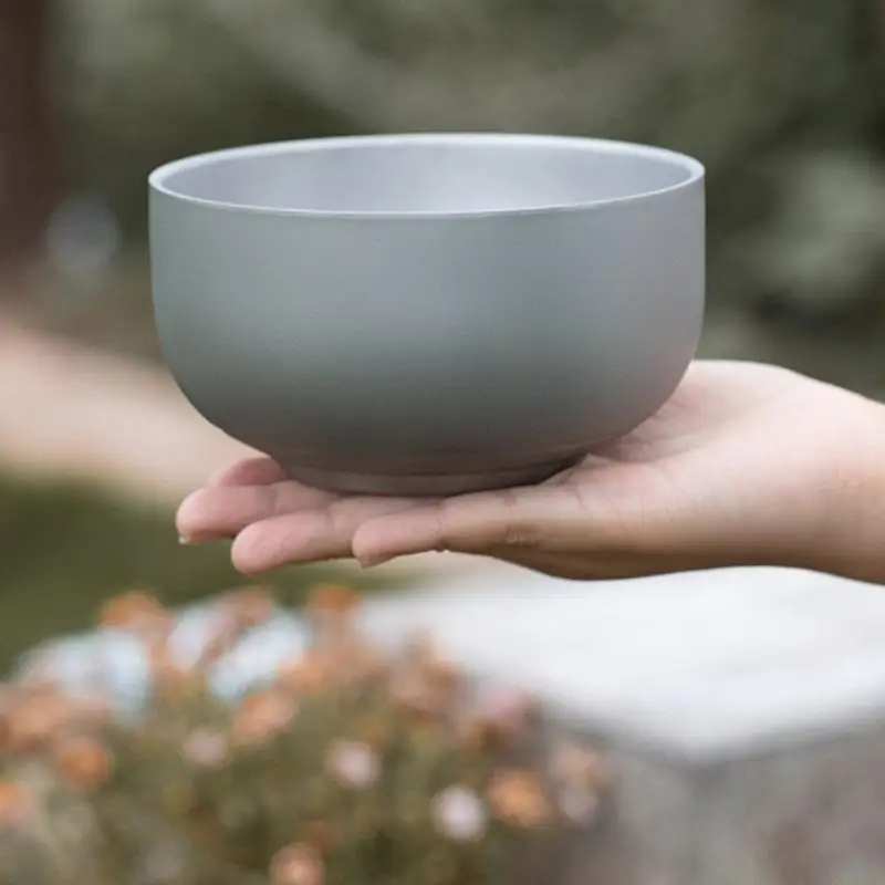 31BE Stackable Heat Resistant Camping Bowl Stainless Steel Materials Space Saving Meal Bowl for Compacts Camping Storage
