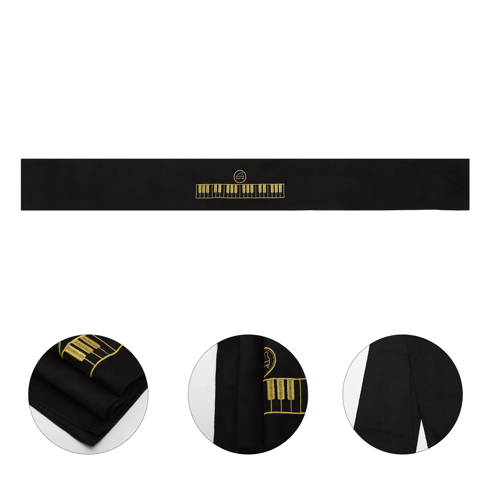 Nail Stickers Piano Dust Cover Anti-scratch Key Protector Keyboard Cloth Covers Fluff Foldable Black Supply Child